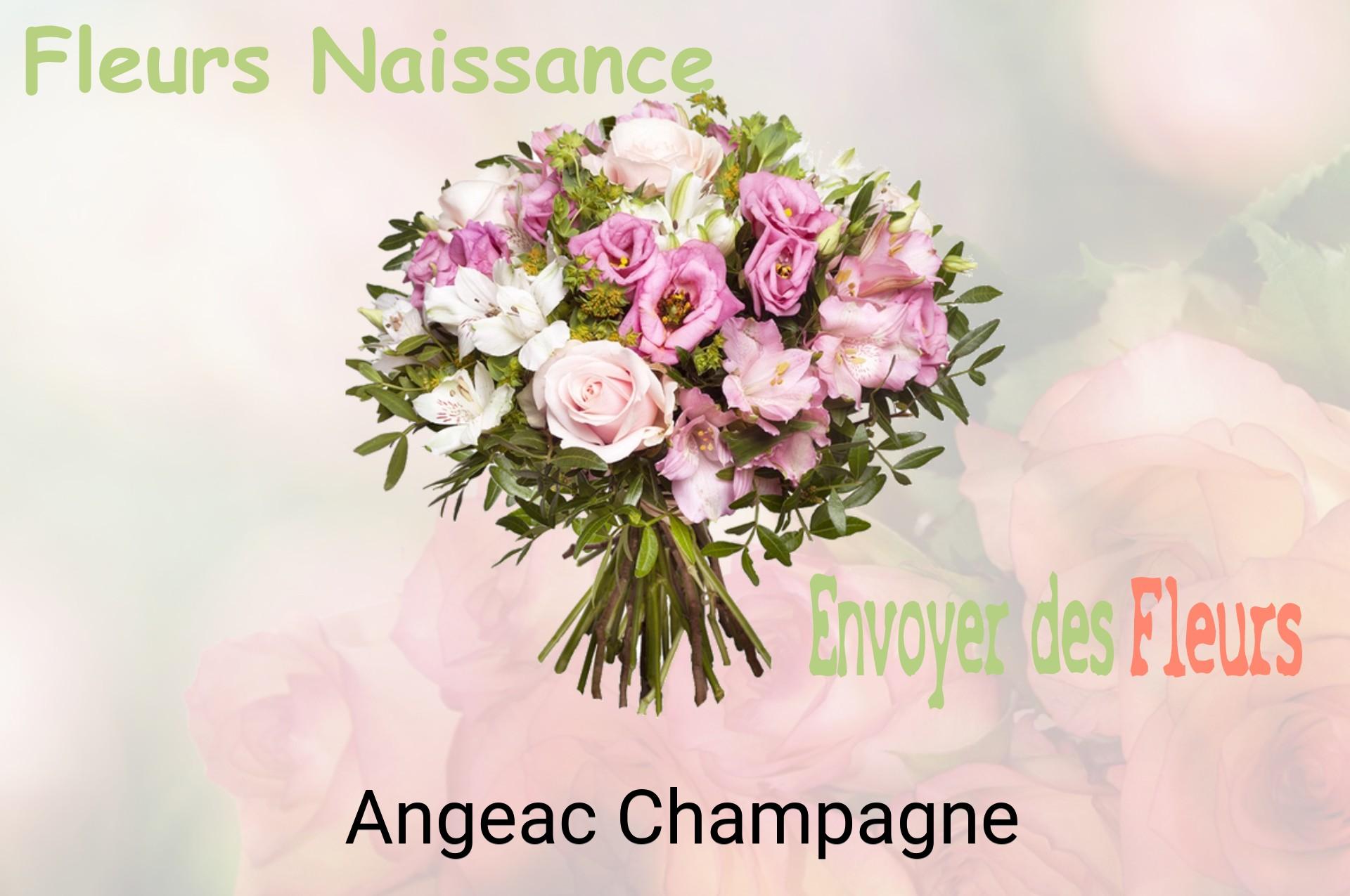 Bouquet de fleurs de naissance livré à Angeac-Champagne
